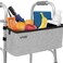 Vive Walker Basket Accessories Bag Tray for Folding Walker with Water Cup Holder Pockets Universal Large Capacity Storage Container for Seniors Elderly Storage Mobility Aid Pouch Gray