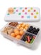 melii Snackle Box 6Compartment Divided Snack Container BPAFree Food Storage with Removable Dividers for School Travel OntheGo Snacking Gummy Bears
