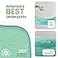IMPROVIA Washable Underpads 34 x 36 Pack of 10 Heavy Absorbency Reusable Bedwetting Incontinence Pads for Kids Adults Elderly and Pets Waterproof Protective Pad for Bed Couch Sofa Floor