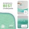 IMPROVIA Washable Underpads 34 x 36 Pack of 10 Heavy Absorbency Reusable Bedwetting Incontinence Pads for Kids Adults Elderly and Pets Waterproof Protective Pad for Bed Couch Sofa Floor