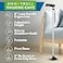 HONEYBULL Walking Cane for Men Women Foldable Adjustable Heavy Duty Free Standing All Terrain Collapsible Walking Sticks for Seniors Adults Silver