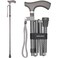 Switch Sticks Walking Cane for Men or Women Foldable and Adjustable from 3237 Inches FSA and HSA Eligible Engraved Graphite