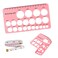 LOTBILL Nipple Measurement Tool for Flanges Nipple Ruler for Flange Sizing Silicone Soft Nipple Sizer for Flanges for New Mothers Easy to Use for Comfortable Pumping