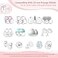 LOTBILL Nipple Measurement Tool for Flanges Nipple Ruler for Flange Sizing Silicone Soft Nipple Sizer for Flanges for New Mothers Easy to Use for Comfortable Pumping
