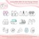 LOTBILL Nipple Measurement Tool for Flanges Nipple Ruler for Flange Sizing Silicone Soft Nipple Sizer for Flanges for New Mothers Easy to Use for Comfortable Pumping