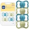 MAM Air Pacifier 16 Months Extra Air Flow for Sensitive Skin 4 Pack