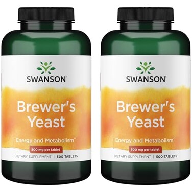 Swanson Brewers Yeast B Complex Vitamin Formula 500mg 500 Tablets 2 Pack