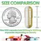 XPRS Nutra Vegan Size 000 Empty Capsules 250 Count Clear Empty Vegan Capsules Vegetarian Pill DIY Vegetable Capsule Filling Veggie Pill Caps Pills