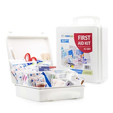Primacare KC50PP 50 Person Large Emergency Preparedness First Aid Kit for Home School and Office Wall Mounted