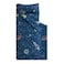 Wake In Cloud Toddler Nap Mat with Pillow and Blanket for Kids Boys Ages 3 Plus in Kindergarten Daycare Preschool Roll Up Sleeping Bag Spaces Planet Galaxy Navy Blue Standard