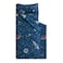 Wake In Cloud Toddler Nap Mat with Pillow and Blanket for Kids Boys Ages 3 Plus in Kindergarten Daycare Preschool Roll Up Sleeping Bag Spaces Planet Galaxy Navy Blue Standard