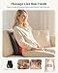 Snailax Back Massager with Heat 3D Shiatsu Massage Pillow for Neck Back Fixed Kneading Nodes Chair Sofa Use Gift for Mom Dad Women Men