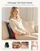 Snailax Back Massager with Heat 3D Shiatsu Massage Pillow for Neck Back Fixed Kneading Nodes Chair Sofa Use Gift for Mom Dad Women Men