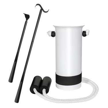 JFMkaer Sock Aid Device for Seniors Kit Sock Aide and Dressing Stick Sock Helpers to Put on Your Socks No Bending 35 Adjustable Extended Shoe Horn Sock Puller Aid Easy On and Off