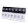 MOLN HYMY Large Pill Boxes and Organizer 2 Times a Day 7 Day AM PM Pill Case 14 Compartments Pill Dispenser to Hold Big Vitamin Supplements Fish Oil BlackWhite