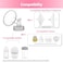 Belmikal 22mm FlangeDuckbill Valve Compatible with Spectra S2 S1 9 Plus Ameda MYA Motif Luna Cimilre Breastpumps Replacement Spectra Pump PartsAccessories FlangeShields