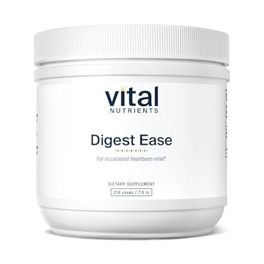 مغذيات حيوية لتسهيل الهضم (كان يُعرف سابقًا باسم علاج حرقة المعدة) - تخفيف حرقة المعدة العرضية وعسر الهضم - يدعم صحة الجهاز الهضمي - يساعد على تهدئة الجهاز الهضمي - خالٍ من الغلوتين ومنتجات الألبان والصويا - غير معدل وراثيًا - 50 حصة