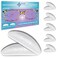 GMS Optical Adhesive Silicone Nose Pads for Glasses 18mm RegThin 18mm Large Non Slip Glasses Grips for Sunglasses and Eyewear wSuper Sticky Backing Eyeglass Accessories 5 Pairs Clear