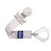 Chicco TwoinOne Pacifier Clip with Loop Ring Attachment Loop for Teethers and Small Toys Ring Included for KnobStyle Pacifiers Secure Clasp is Gentle on Clothing OnePiece Design Grey