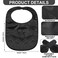 Oudain 3 Pcs Tracheostomy Shower Cover Waterproof Laryngectomy Neck Stoma Protector Breathable Adjustable Tracheotomy CoverBlack