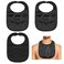 Oudain 3 Pcs Tracheostomy Shower Cover Waterproof Laryngectomy Neck Stoma Protector Breathable Adjustable Tracheotomy CoverBlack