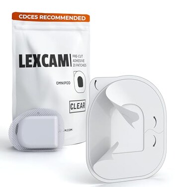 Lexcam Adhesive Patches Compatible with Omnipod 5 Pack of 20