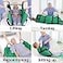 ZHEEYI Multipurpose 48 x 40 Positioning Bed Pad with Reinforced Handles Reusable Washable Patient Sheet for Turning Lifting Repositioning DoubleSided Nylon Fabric Green