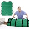 ZHEEYI Multipurpose 48 x 40 Positioning Bed Pad with Reinforced Handles Reusable Washable Patient Sheet for Turning Lifting Repositioning DoubleSided Nylon Fabric Green