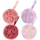 AmazerBath Loofah Sponge 75gPiece Exfoliating Bath Sponge Body Scrubber Loofa Set of 4 SunsetBerry Colors Large