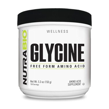NutraBio Glycine Powder Glycine Supplement Free Form Amino Acid Supplement 1000mg Serving 150g 150 Servings