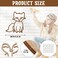 Yulejo Nursery Wall Decor 3 Pieces Jungle Theme Nursery Decor Wooden Animal Wall Decor Woodland Safari Wall Decor with Glue Points for Bedroom Decor Deer Bear Fox