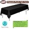 PARTY ULYJA Black Tablecloths Plastic 3Pack Premium 54 Inches x 108 Inches Disposable Table Covers Decorative Table Cloths for Rectangle Tables