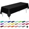 PARTY ULYJA Black Tablecloths Plastic 3Pack Premium 54 Inches x 108 Inches Disposable Table Covers Decorative Table Cloths for Rectangle Tables