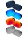 عدسات بديلة مستقطبة من Bsymbo، 4 أزواج، لنظارات Oakley Fuel Cell OO909660mm الشمسية، أسود، أزرق، فضي، أحمر