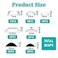 Mozeat Lens 304 PCS Bump Dots for Visually Impaired Assorted Styles Bump Dots Adhesive Dot Braille Stickers for Blind People with Low Vision Mixed Sizes Tactile Stickers for Elderly Blind
