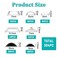 Mozeat Lens 304 PCS Bump Dots for Visually Impaired Assorted Styles Bump Dots Adhesive Dot Braille Stickers for Blind People with Low Vision Mixed Sizes Tactile Stickers for Elderly Blind