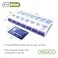 Ezy Dose Weekly 7Day AMPM Pill Organizer XLarge Case BluePurple