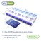 Ezy Dose Weekly 7Day AMPM Pill Organizer XLarge Case BluePurple