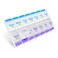 Ezy Dose Weekly 7Day AMPM Pill Organizer XLarge Case BluePurple