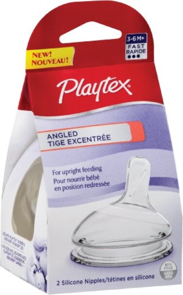 Playtex Angled Nipple Fast Flow 2Count