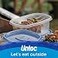 Ziploc Food Storage Meal Prep Containers Reusable for Kitchen Organization Smart Snap Technology Dishwasher Safe Mini Rectangle 24 Count