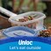 Ziploc Food Storage Meal Prep Containers Reusable for Kitchen Organization Smart Snap Technology Dishwasher Safe Mini Rectangle 24 Count