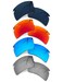 Bsymbo 4 Pair Polarized Replacement Lenses for Oakley Flak 20 BlackBlueSilverRed