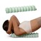 وسادة SNPE Wave Pillow II، أداة تدليك لتمديد العمود الفقري، مناسبة لليوجا والبيلاتس، مصححة لمحاذاة العمود الفقري لتخفيف آلام الظهر، جهاز تدليك للرقبة والكتفين وأسفل الظهر والورك، لون نعناع ناعم