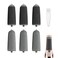 مجموعة من 6 بكرات بديلة من GOMINYUF متوافقة مع مبرد أدوات العناية بالقدمين الكهربائية Finishing Touch Flawless Pedi، تتضمن فرشاة تنظيف. 3 بكرات سوداء خشنة، و3 بكرات رمادية ناعمة.