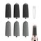 مجموعة من 6 بكرات بديلة من GOMINYUF متوافقة مع مبرد أدوات العناية بالقدمين الكهربائية Finishing Touch Flawless Pedi، تتضمن فرشاة تنظيف. 3 بكرات سوداء خشنة، و3 بكرات رمادية ناعمة.