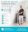 Stander Wonder Pole Slim Tension Mounted SecurityPole Elderly Floor to Ceiling TransferPole for Seniors Bathroom Grab Bar Stability Rail with Padded Handle White