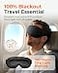 FACEMOON Blackout Weighted Eye Mask for Sleeping 3D Contoured GentlePressure Sleep Mask for Men Women Airplane Travel Night Shift Essentials Zero Eye Pressure Breathable Blindfold Black