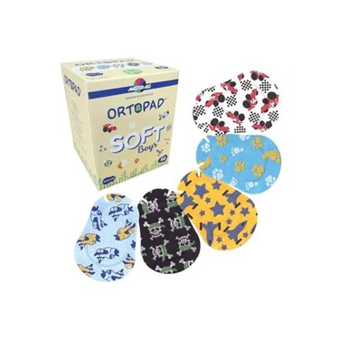 Ortopad Bamboo Boys Soft Eye Patches 50bx Reg Size 4 yr