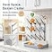 GoMaihe Baby Bottle Drying Rack Space Saving Vertical Bottle Dryer Holder Newborn Accessories Storage Stand Organize Brushes Pacifiers on Countertop BPAFree Gray